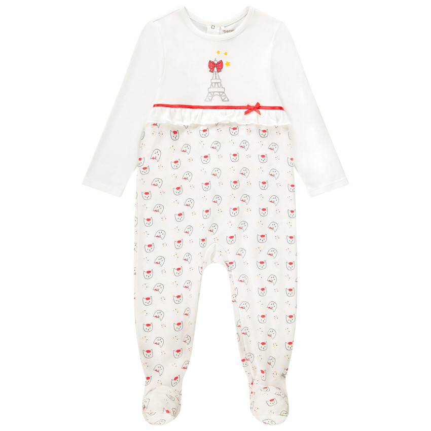 Dors-bien manches longues print fantaisie pour bébé fille 