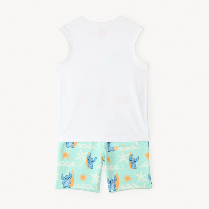 Ensemble 2 pièces débardeur + short Stitch Disney pour garçon 