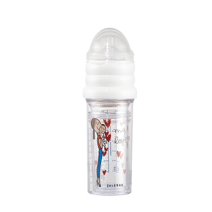 Set de 3 biberons gigognes Maman et Bébé by Soledad 