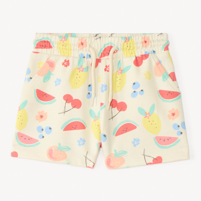 Short en molleton fantaisie pour fille