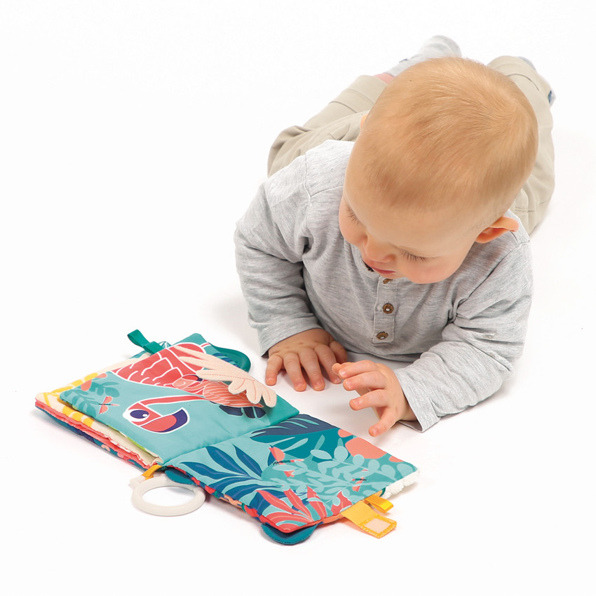 Livre d'éveil en tissu - Jungle - Multicolore (Ludi) - Image 4
