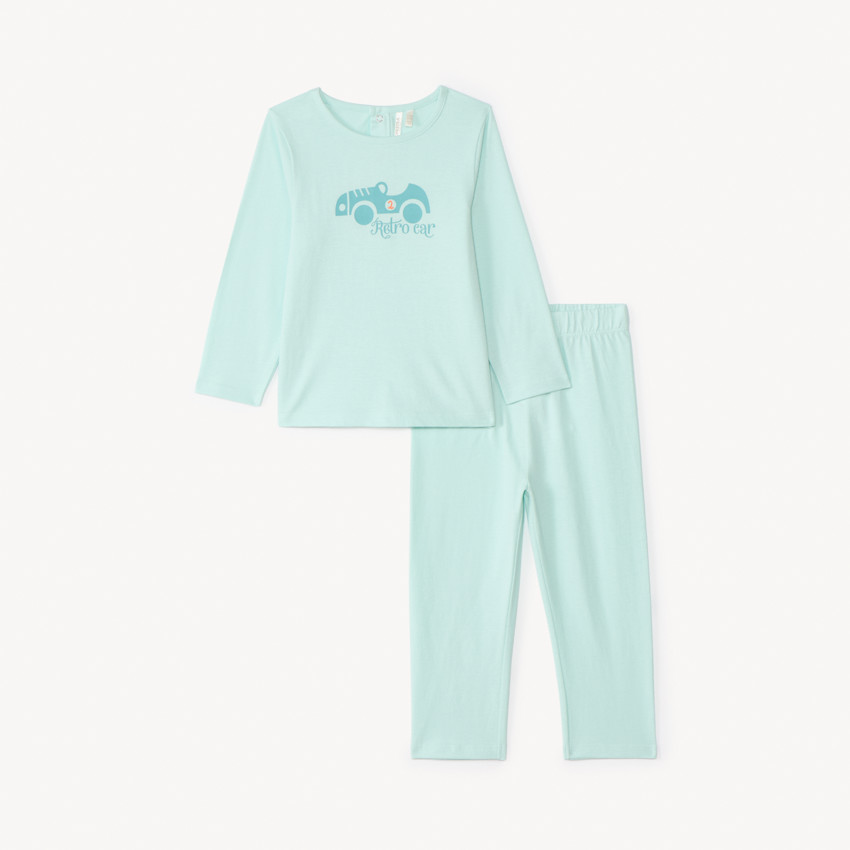 Set pyjama long en jersey printé pour bébé garçon