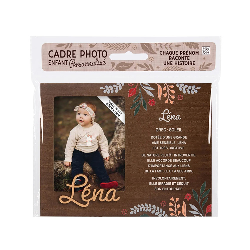 Cadre photo personnalisé 18,5 x 14,5 cm Léna