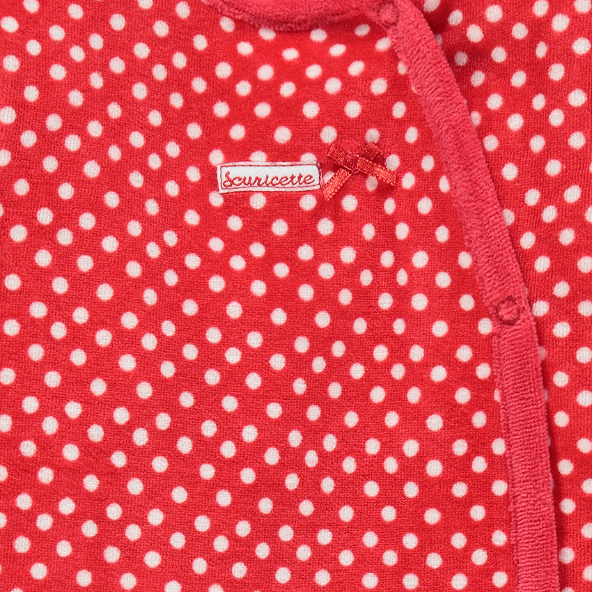 Lot de 2 dors-bien manches longues en velours imprimé / printé 