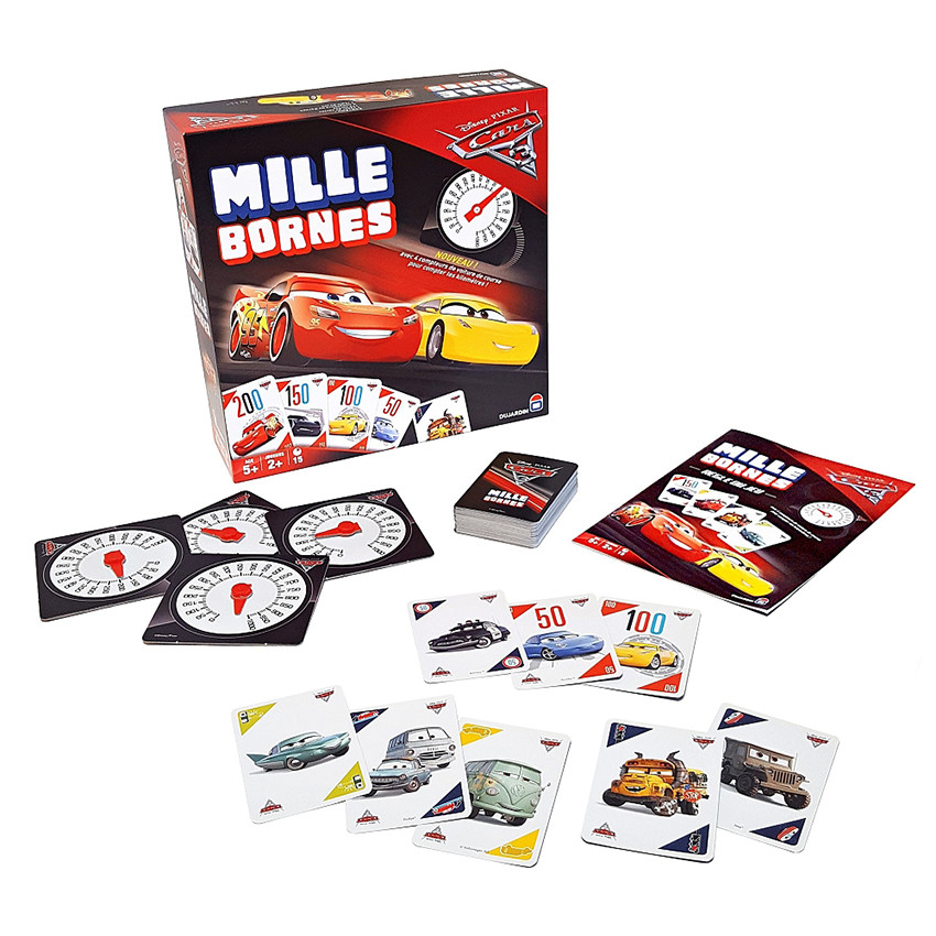 Jeu de société Mille Bornes - Edition Cars 3 