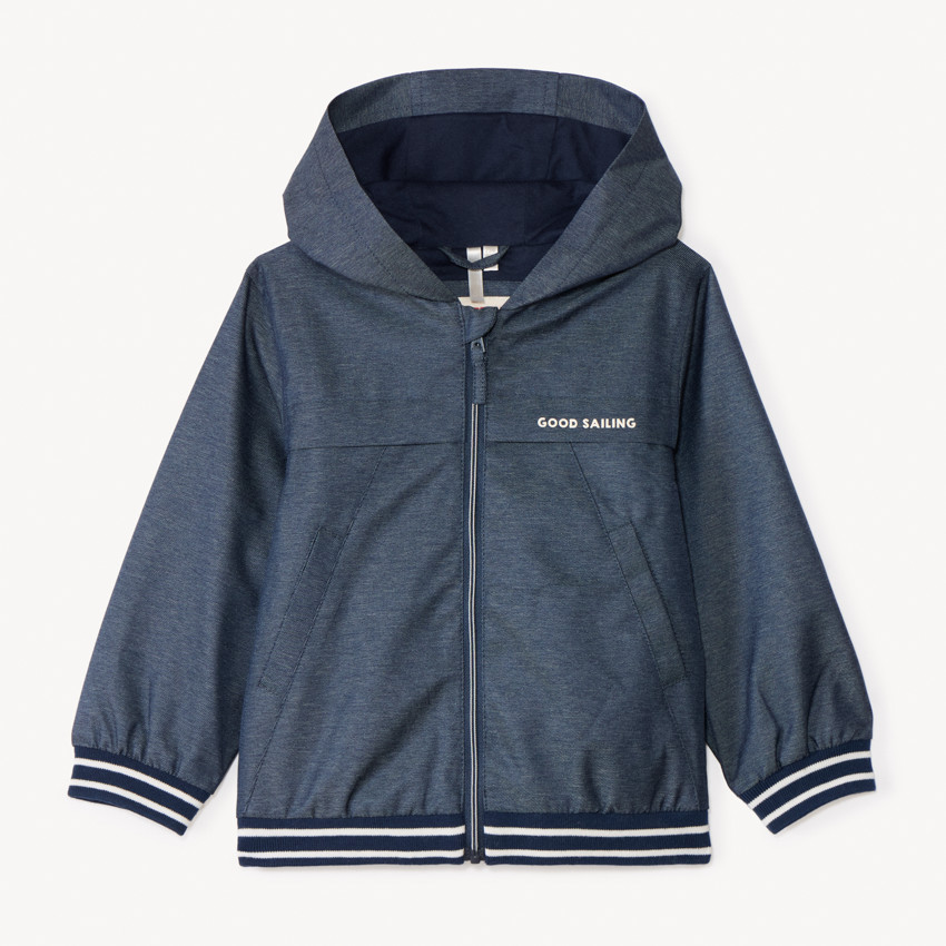 Coupe-vent en toile à capuche pour garçon  