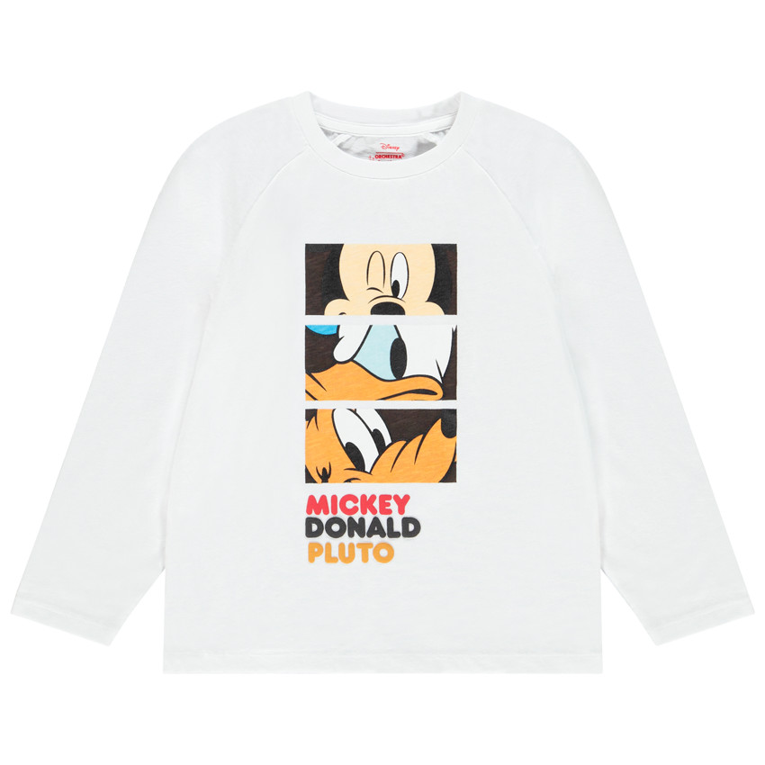 T-shirt manches longues en coton print personnages Disney 