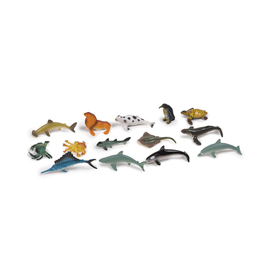 Lot de 14 figurines Animaux marins 