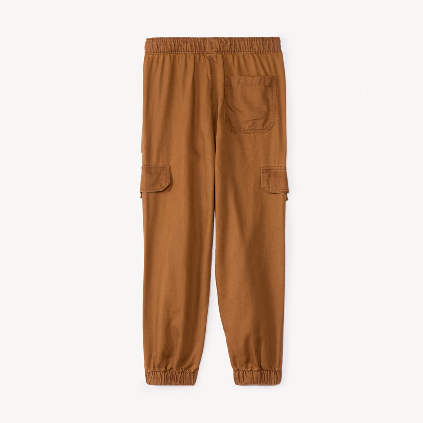 Pantalon jogger en twill uni pour garçon 