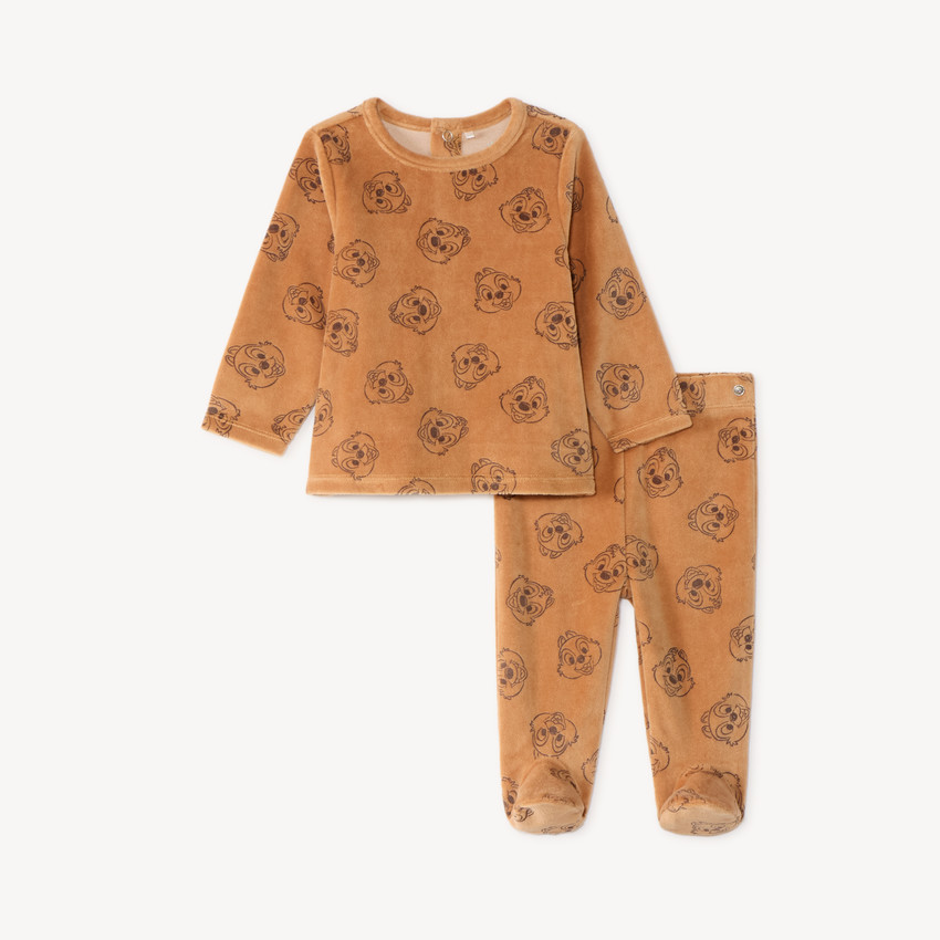 Ensemble de pyjama 2 pièces bébé garçon imprimé Tic et Tac Disney (Finitions différentes selon l'âge)