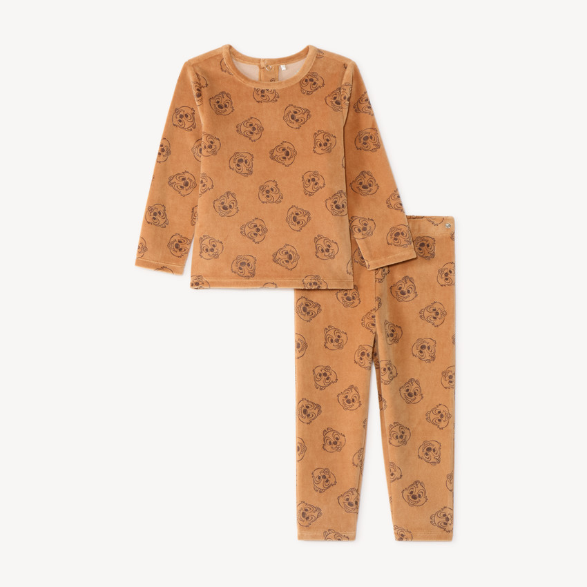 Ensemble de pyjama 2 pièces bébé garçon imprimé Tic et Tac Disney (Finitions différentes selon l'âge) 