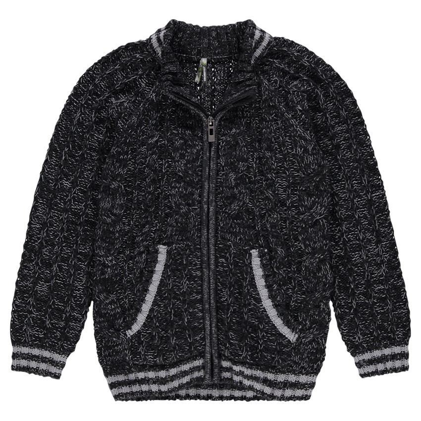 Gilet zippé en maille twistée 