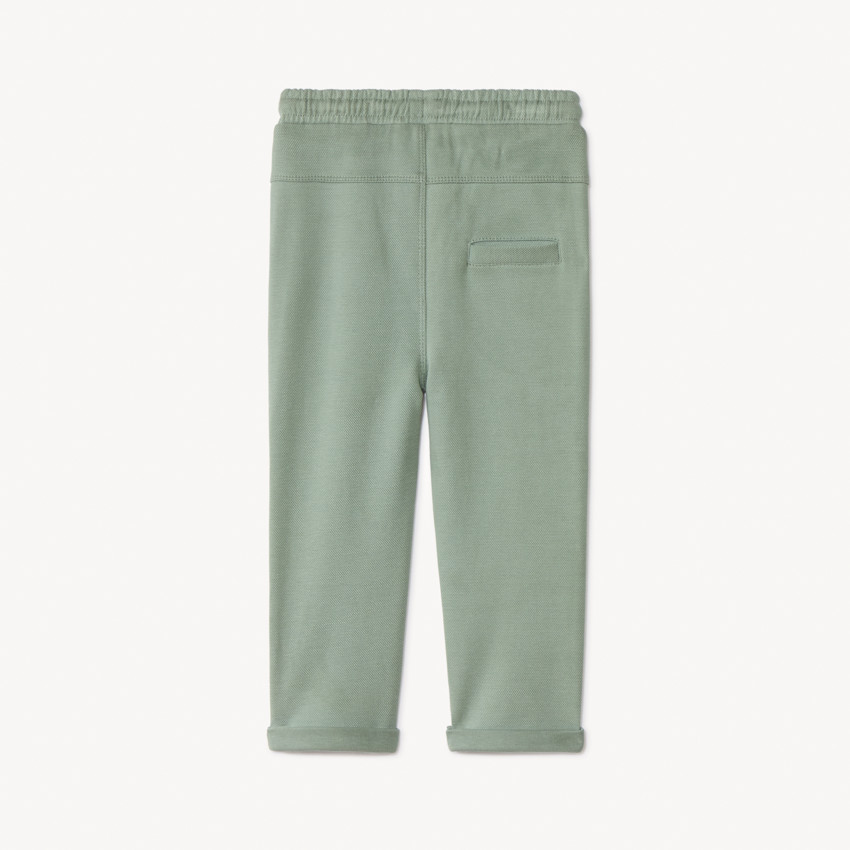 Pantalon de jogging uni en maille piquée pour bébé garçon 