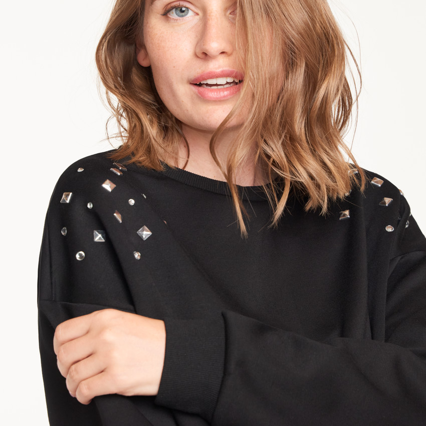 Sweat molleton grossesse et allaitement détails fantaisie 