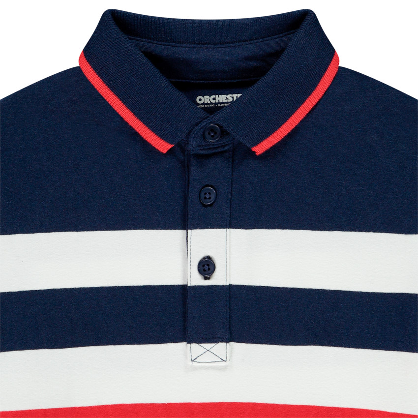 Polo manches longues coloré pour enfant garçon 