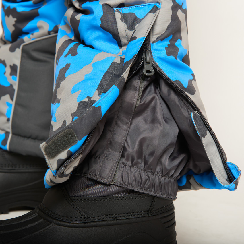 Combinaison de ski imprimé camouflage pour garçon  