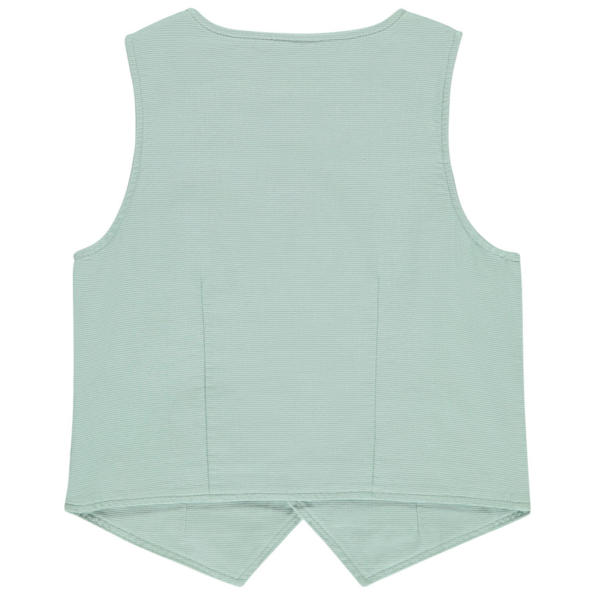 Gilet sans manches uni façon serveur pour garçon  
