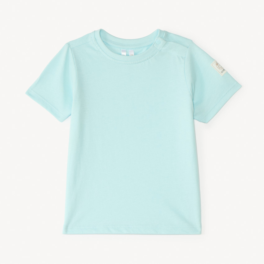 Ensemble salopette et t-shirt manches courtes uni pour bébé garçon 