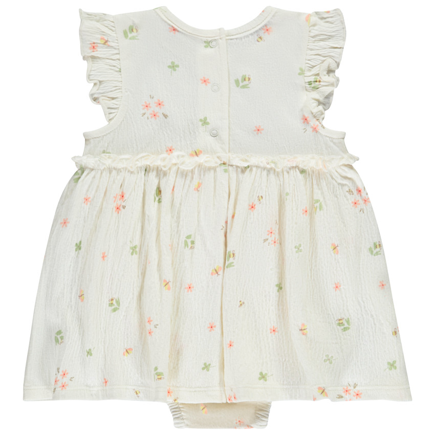 Robe body effet 2 en 1 manches courtes fantaisie pour bébé fille  