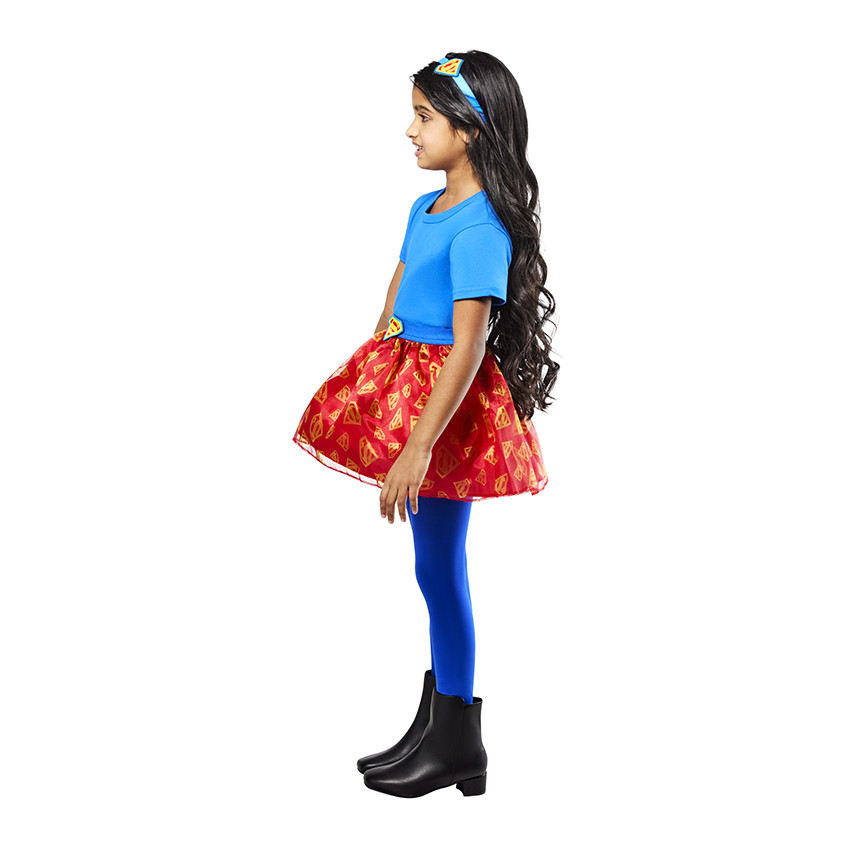 Set de déguisement 5-8 ans jupe + serre tête Supergirl Warner 