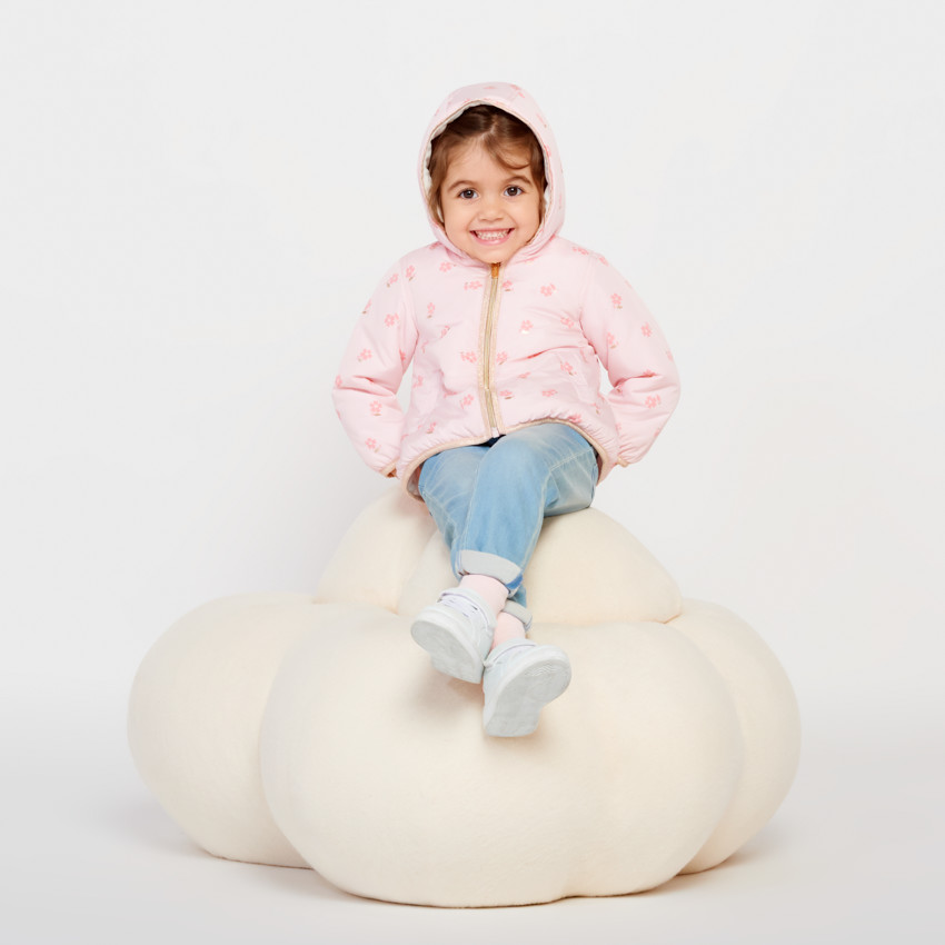 Coupe-vent imperméable imprimé fleurs pour bébé fille 