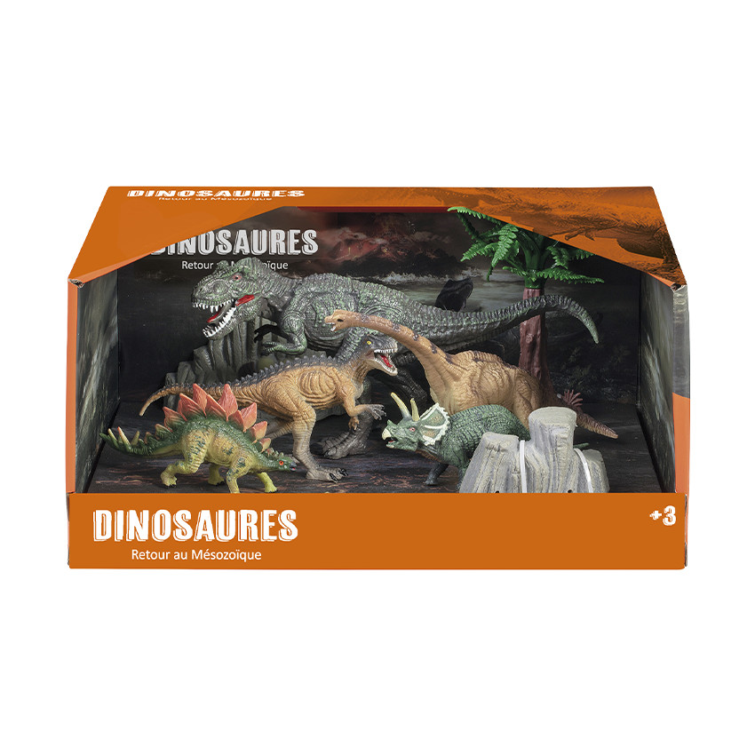Set de 5 figurines dinosaures (modèle aléatoire) 