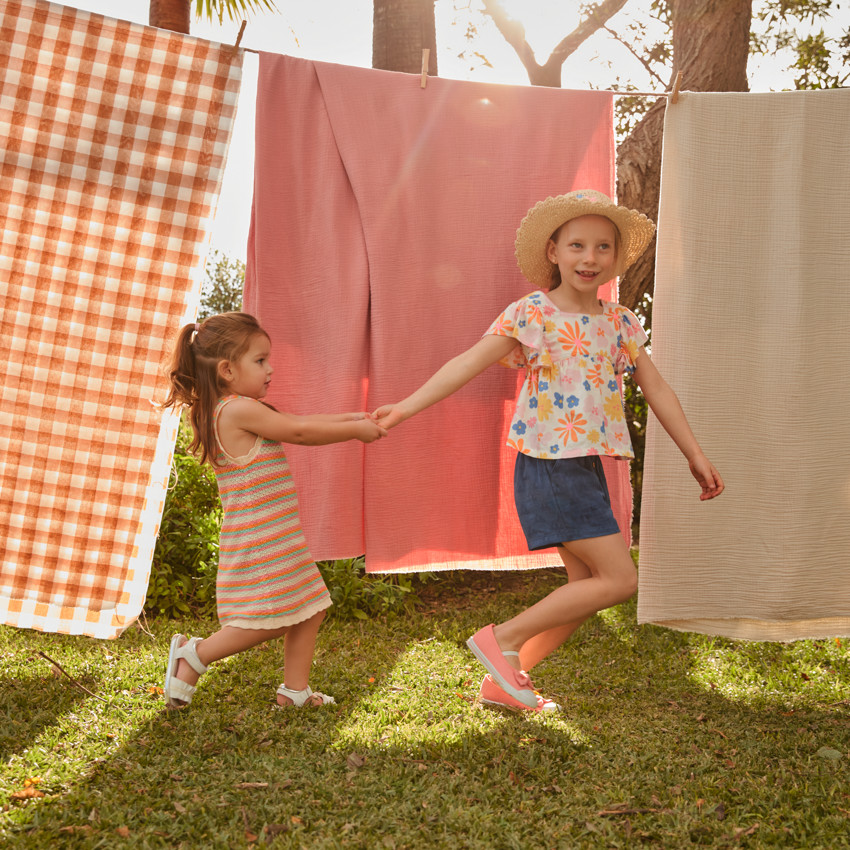 Robe sans manches en tricot pour bébé fille 