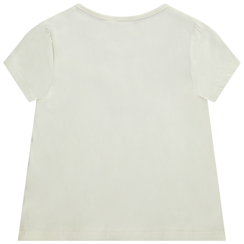 T-shirt manches courte motif rucher papillon pour fille 