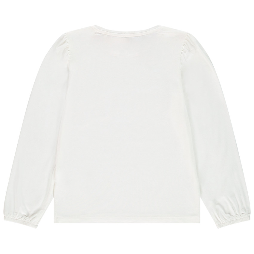 T-shirt manches longue à motif en sequins magiques pour enfant fille 
