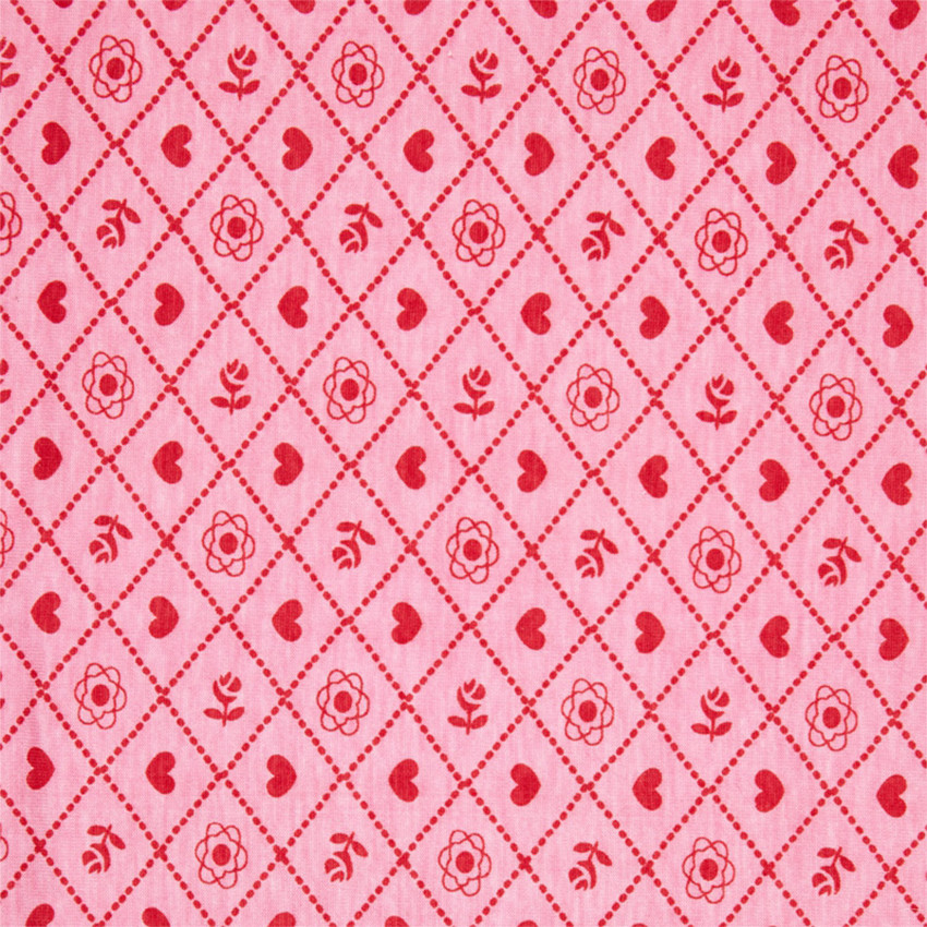 Lot de 2 draps housses 60x120 cm - Rose 