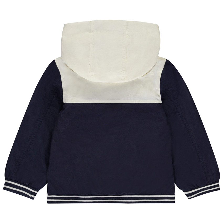 Coupe-vent effet colorblock avec capuche pour bébé garçon 