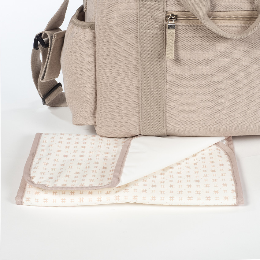 Sac à langer Eco Mum + tapis apricot 
