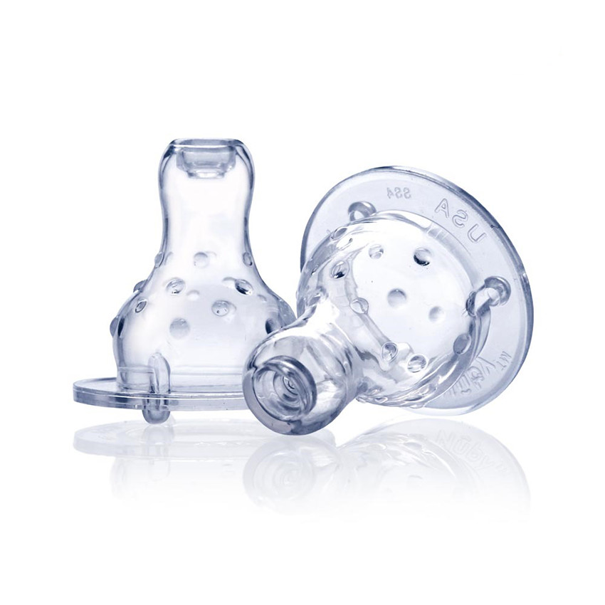 Lot de 2 tétines anti-gouttes et anti-coliques pour biberon 4m+ 