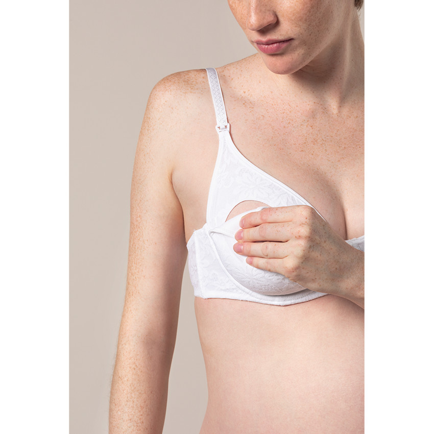Soutien-gorge d'allaitement moulé effet dentelle 