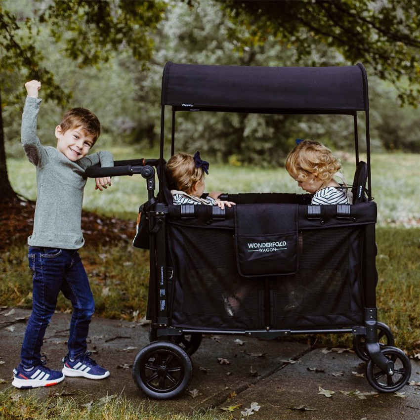 Chariot de transport pour enfants Double Wagon Black  
