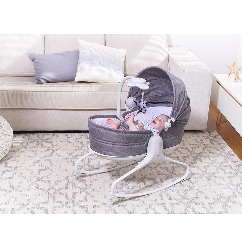 Transat Rocker Napper Cozy évolution - Gris chiné  