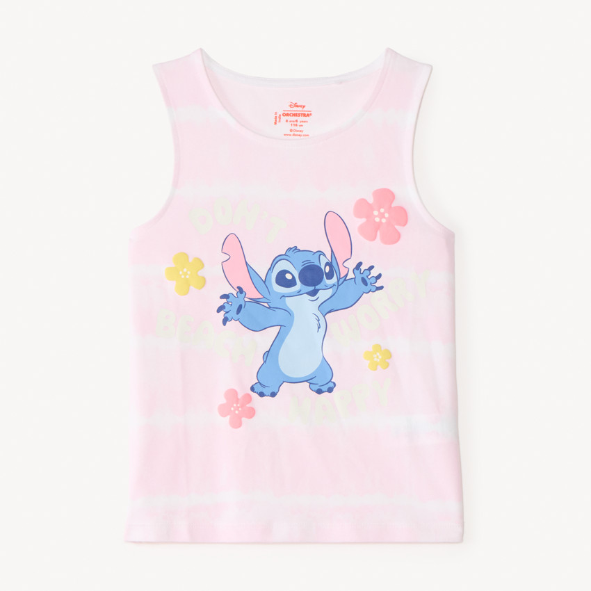 Débardeur tie and dye print Stitch Disney pour fille 