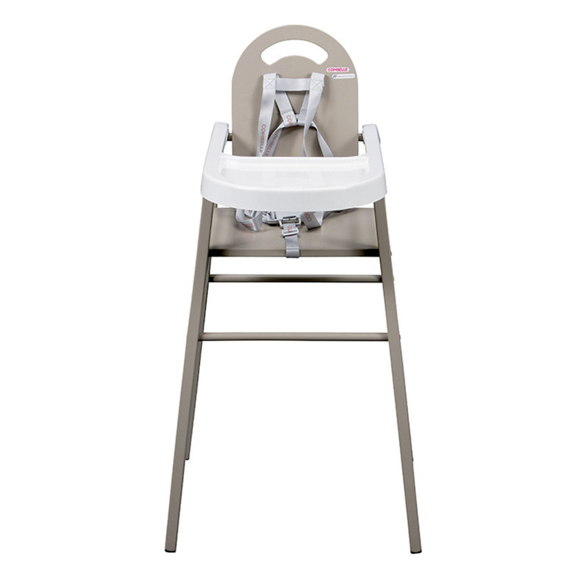 Chaise haute fixe Lili - Gris Clair 