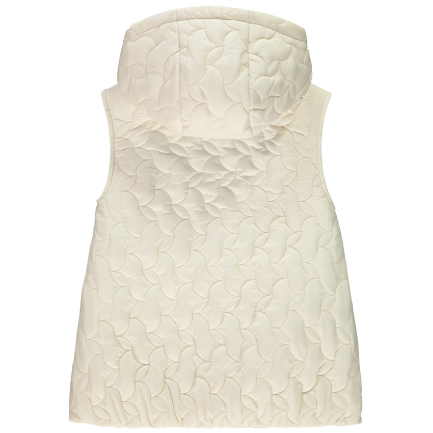 Doudoune longue sans manches doublée sherpa pour fille 