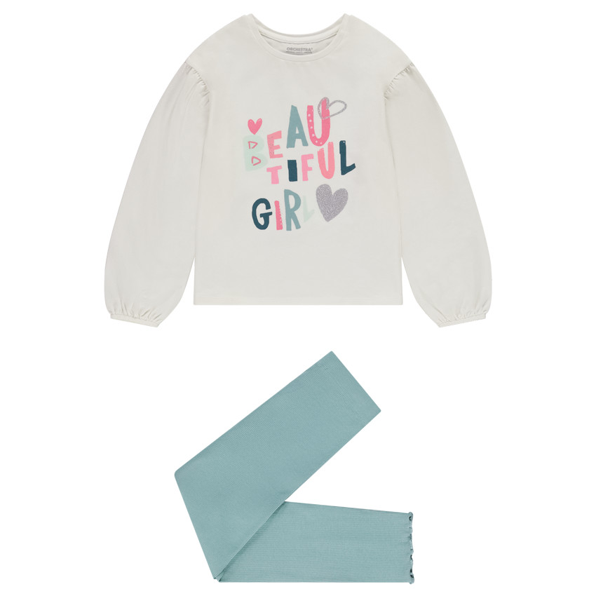 Pyjama 2 pièces en jersey pour fille
