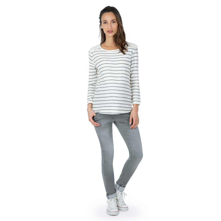 Marinière de grossesse avec fantaisies sur les épaules 