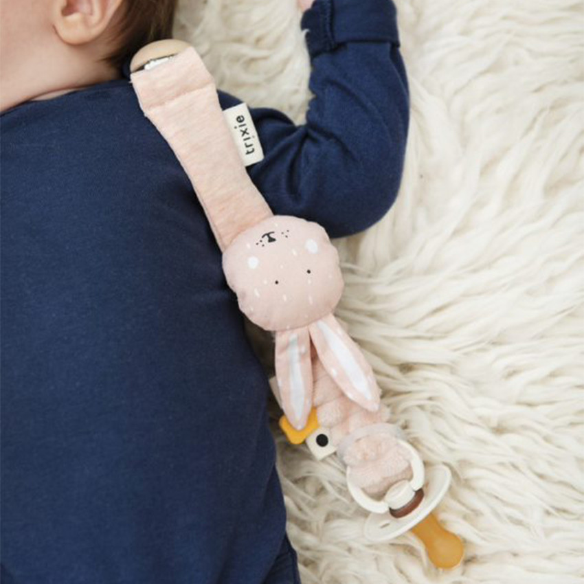 Attache sucette Mrs Rabbit  