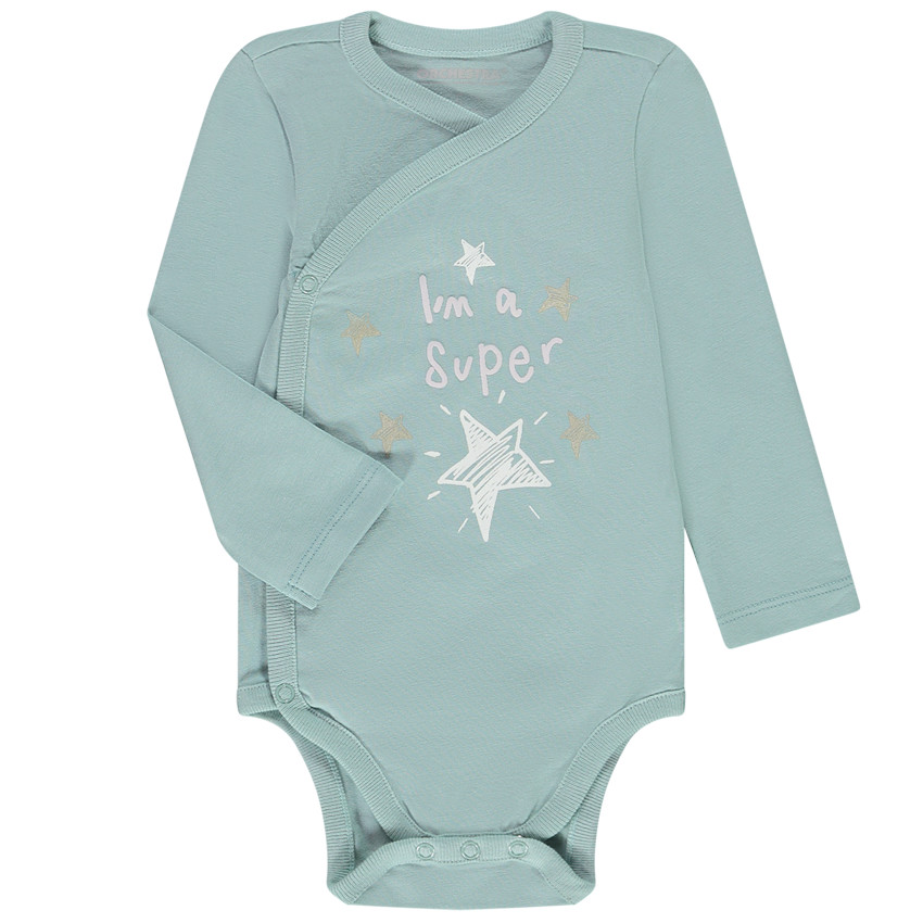 Lot de 7 bodies manches longues en jersey print licorne pour bébé fille 