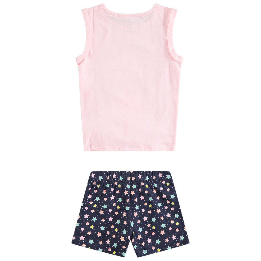 Ensemble avec débardeur print personnage et short à étoiles all-over 