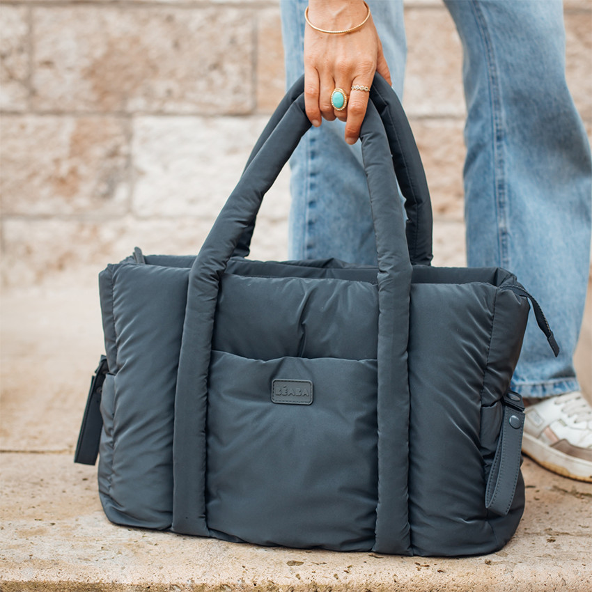 Sac à langer Paris Puffy Gris foncé 