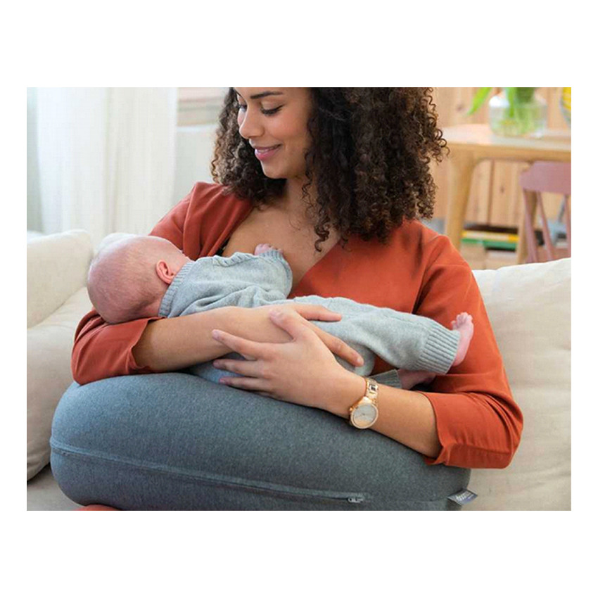 Coussin d'allaitement BUDDY multi-usages 180cm - Jersey Green 