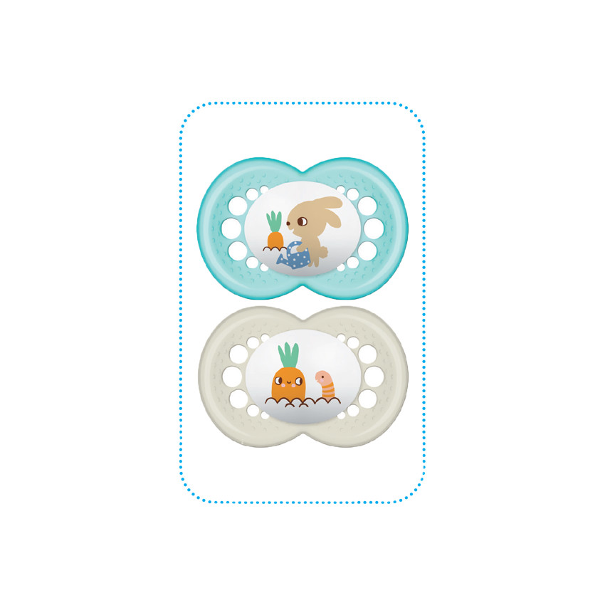 Lot de 2 sucettes en silicone 18M+ - Original Classique 