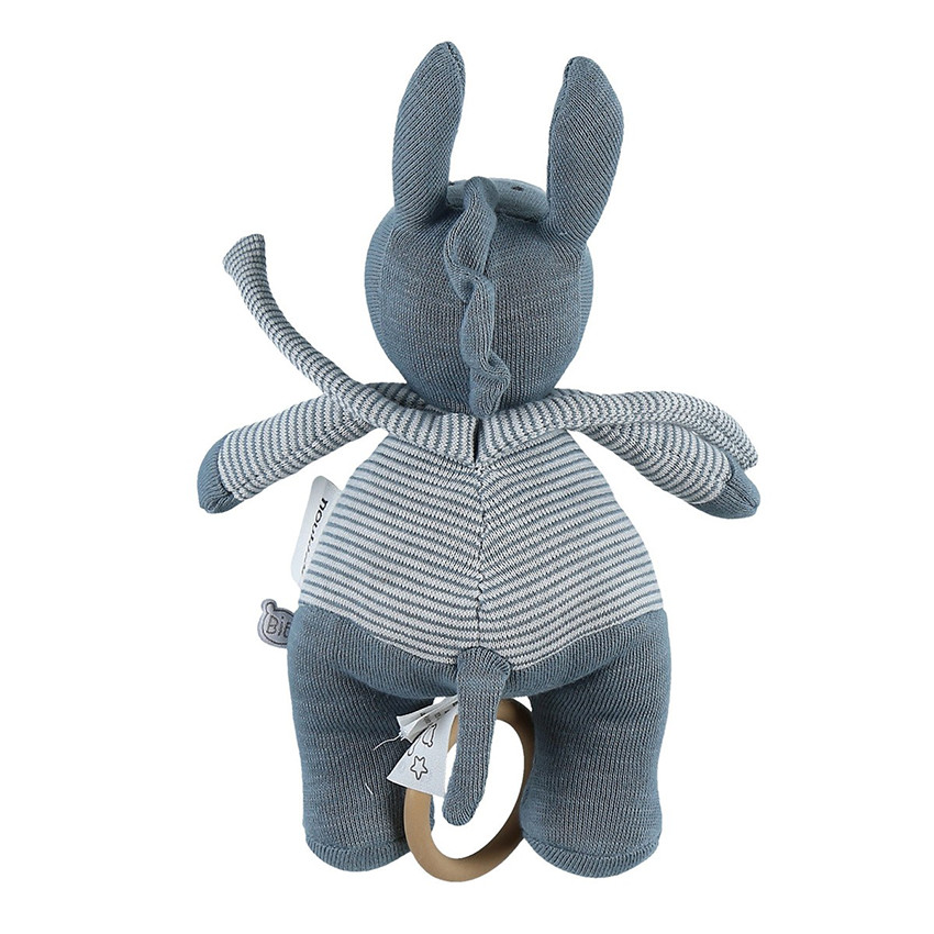Peluche musicale en coton Paco - Bleu  