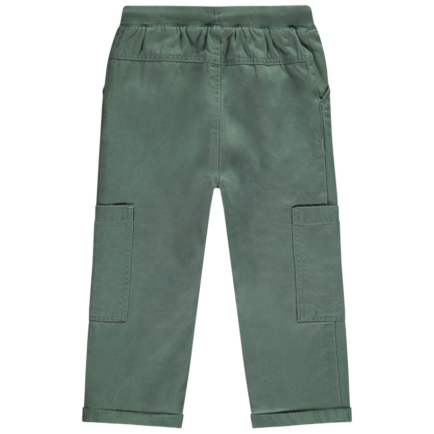 Pantalon cargo en toile doublée pour bébé garçon 
