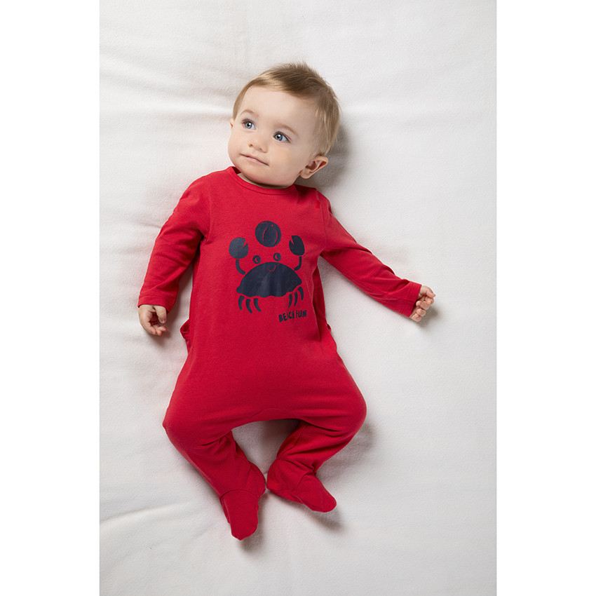 Dors-bien en jersey print crabe 